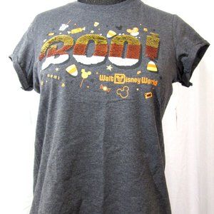 Disney World Tshirt BOO Halloween MultiColor Sequins Candy Corn Womens S